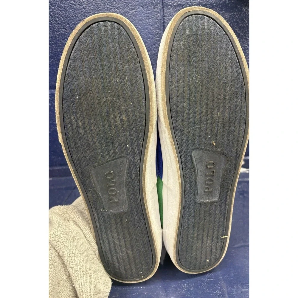 Polo Ralph Lauren Thorton Shoes Men's Size 13 Colorblock Canvas Sneakers - Picture 10 of 11